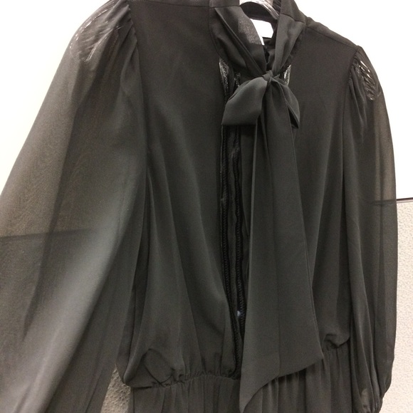 ⚫️ Jessica Simpson ⚫️Sweetheart Black Sheer Dress - Picture 3 of 8